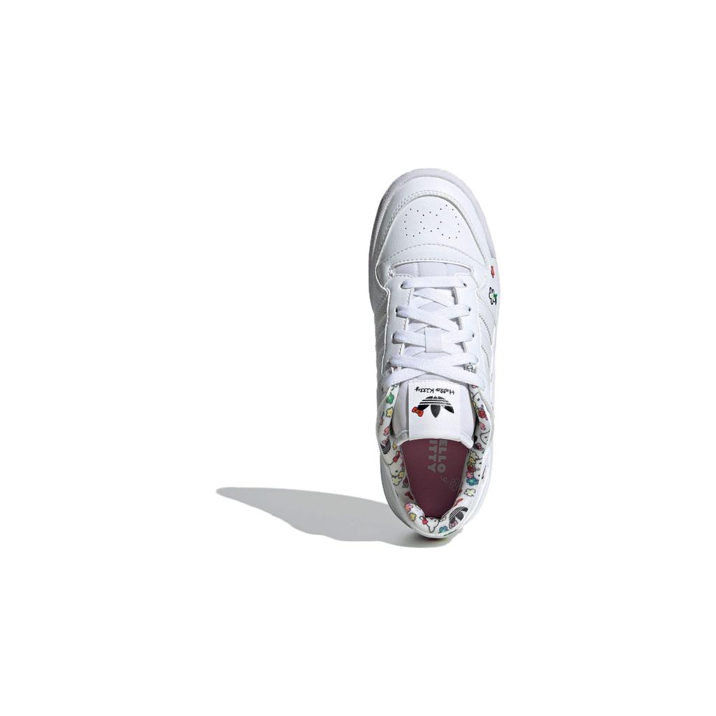 Hello Kitty X Adidas Forum Low J Floral Kids Sneakers White Cloud-White Core-Black IG0301