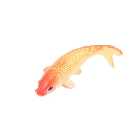 5Pcs Carp Fish Figurine Goldfish Figure Toy Model Statue Sculpture Fish Tank Aquarium Dollhouse Decoration Festival Gift