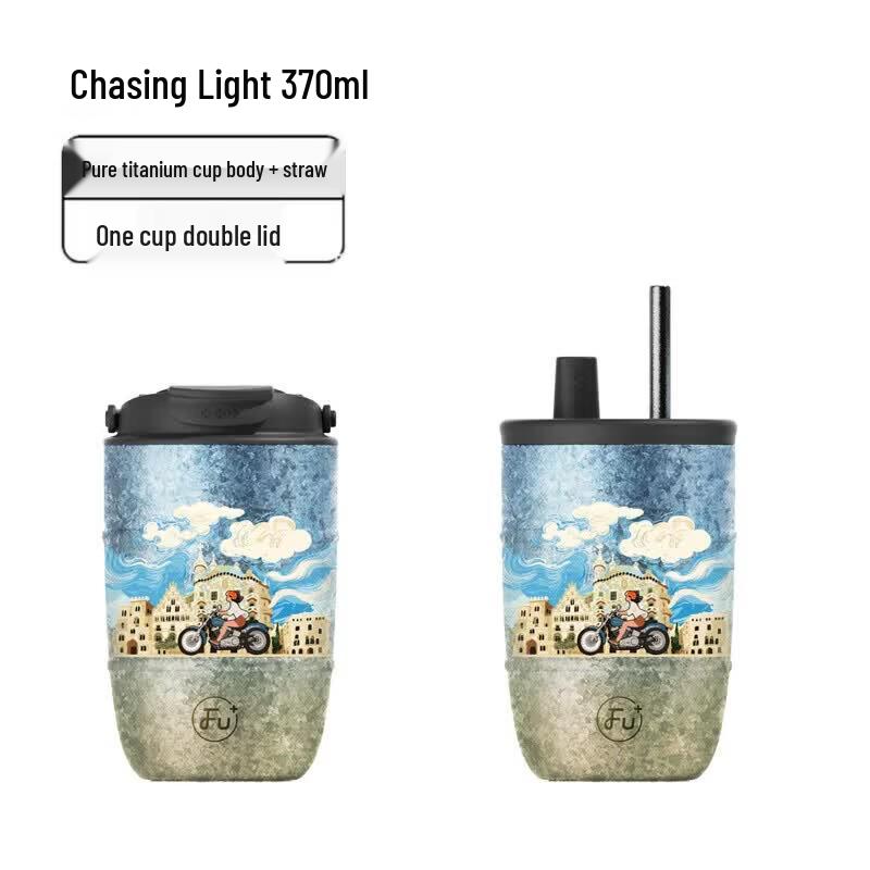 

FUGUANG FU+ Titanium Insulated Straw Bottle 370ml