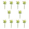 10 Mini Crystal Flower Ornaments, Collectible, Decorative, Gifts, Artificial