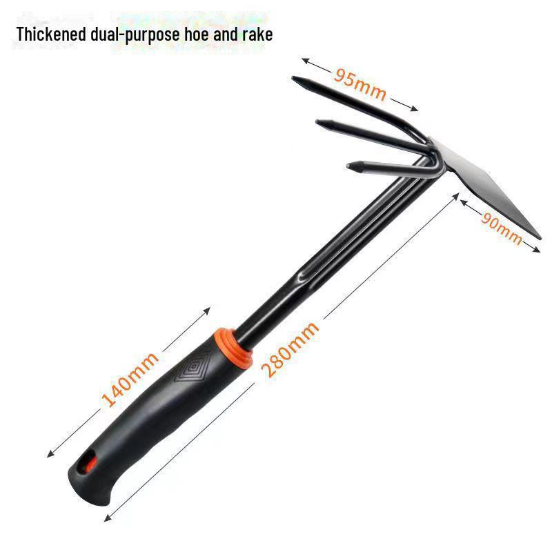 Gardening Tool Set: Small Iron Shovel, Rake, Hoe, & Sea Catching Tool for Vegetable & Flower Planting