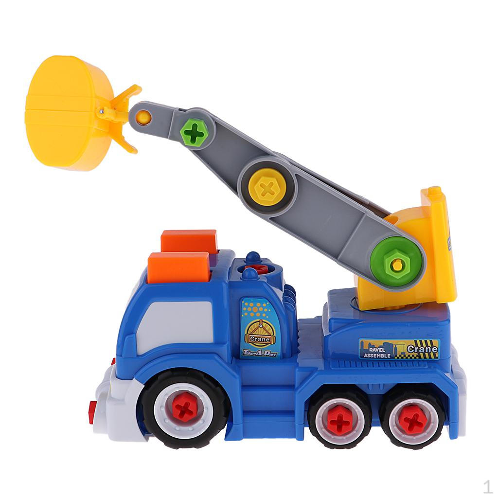 Assembly Plastic Car Simulation Truck Blocks Kit Educational Toys