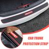 Car Rear Bumper Protector Guard, Trunk Sill Cover Strip Scratch Guard Pad, Universal Rubber Threshold Protection Sticker for Auto Accessories