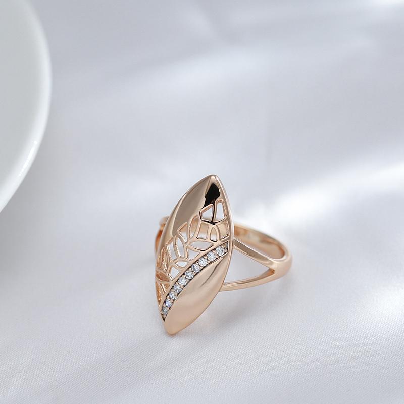 Trendy Ethnic Bride Wedding Ring Luxury  Rose Gold Color Natural Zircon Boho Rings For Women Daily Fine Jewelry