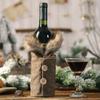 Merry Christmas Santa Wine Bottle Bag Cover  Festival Party Table Decor Gift