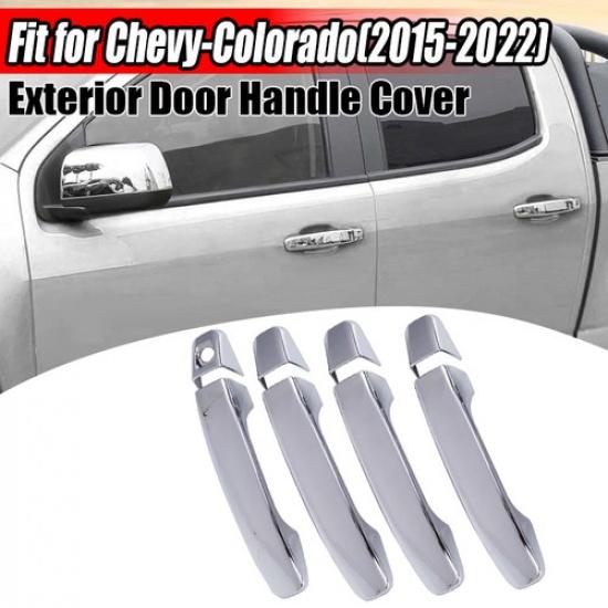 Chrome Exterior Door Handle Cover Trim For Chevy Colorado/GMC Canyon 2015-2022
