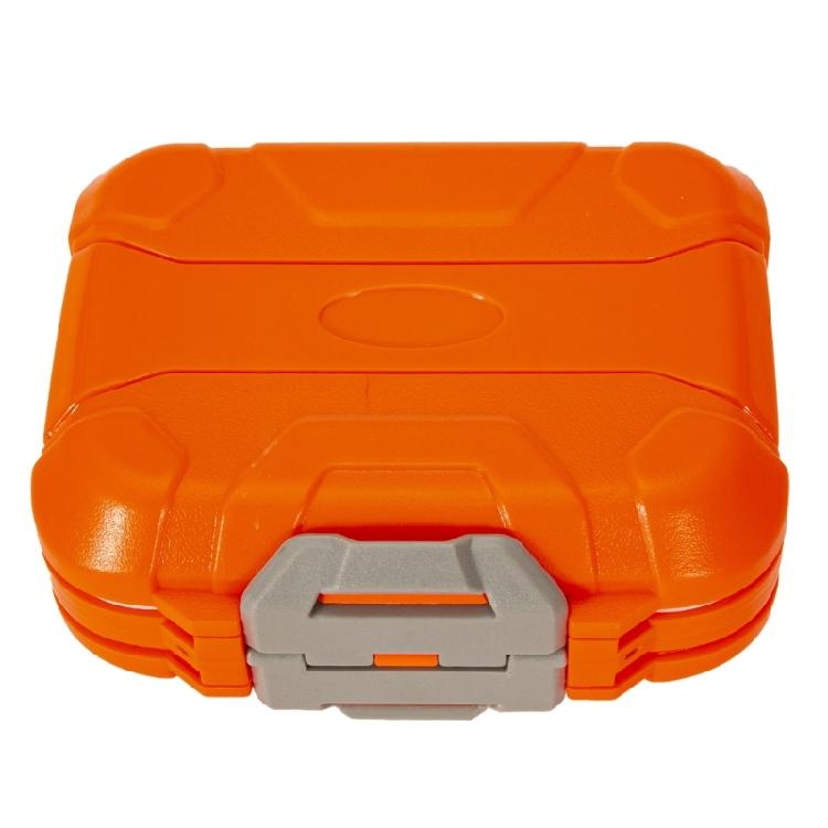 Контейнер для хранения рыболовных мушек Коробка Четыре слоя Водонепроницаемая Коробка для зимней рыбалки для джиг-головок small orange