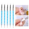 5 Pcs Silicone Clay Sculpting Tool For Brush Modeling Dotting Nail Art Pottery Clay Tool Diy Carving Sculpting Tools Soft Head