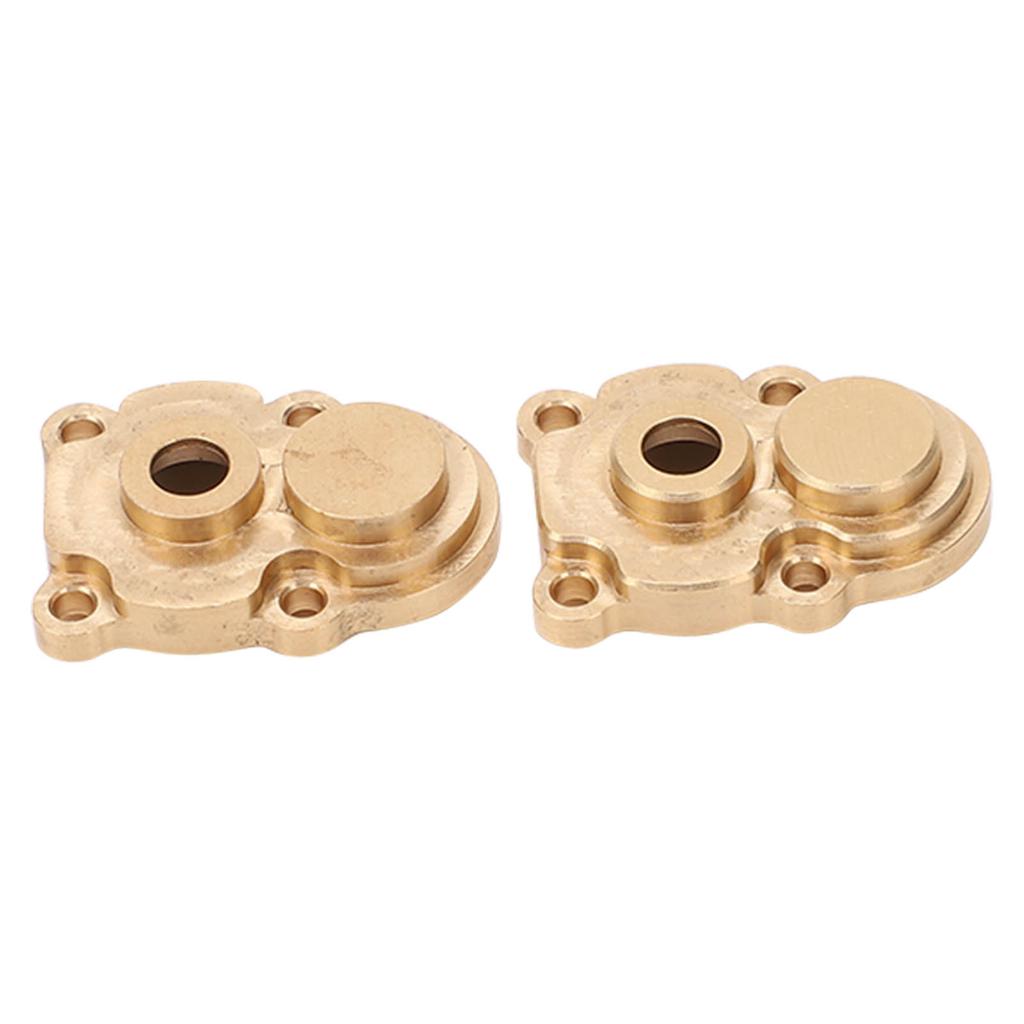 2Pcs RC Car Front Rear Axle Gear Cover Brass Accessory for FMS FCX 24 1/24 Climbing Crawler
