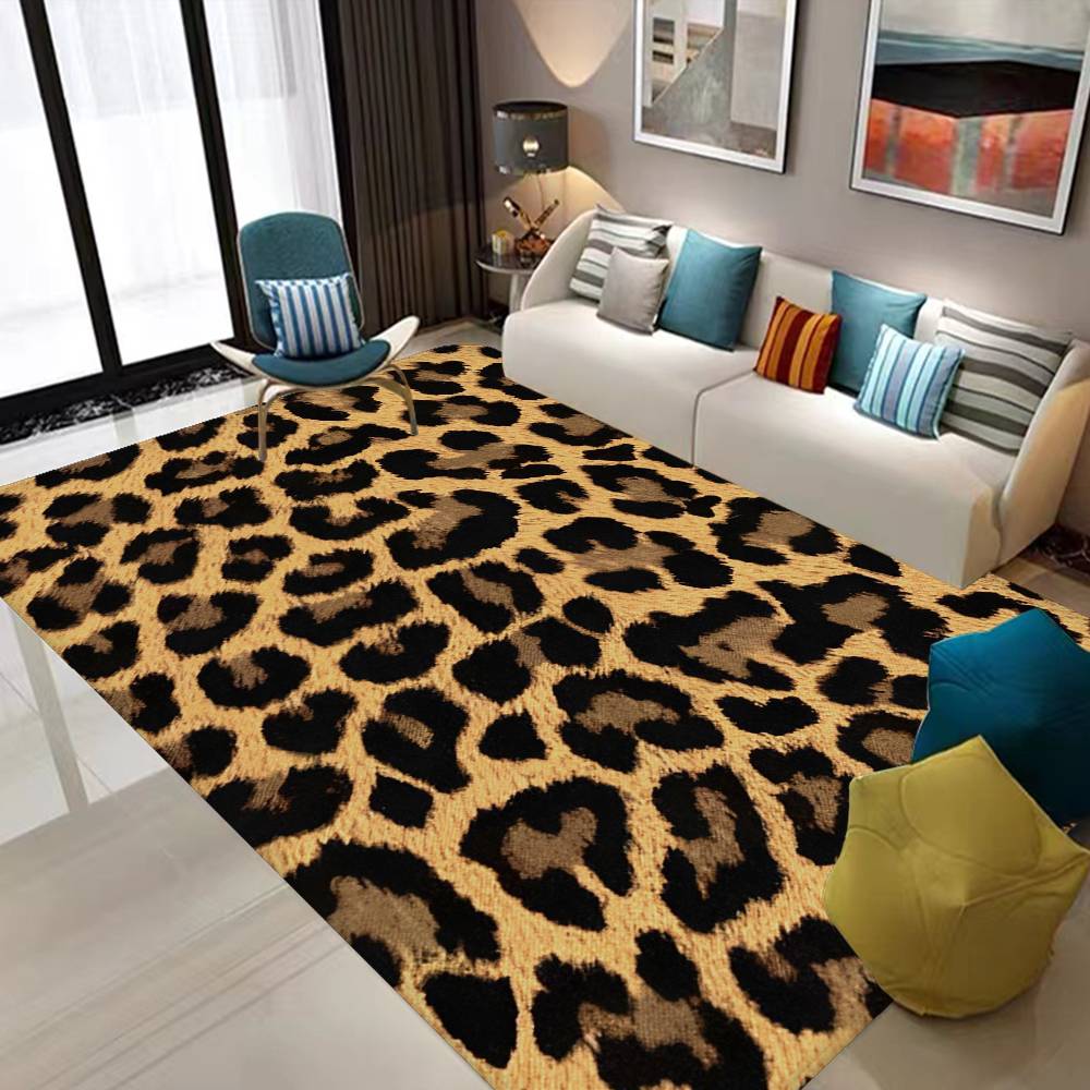 Leopard Print Entrance Door Mat Nordic Style Home Doormat Bathroom-Toilet Mats Bedroom Hotel Decor Mat
