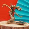 Mosazná mořská panna Malá soška Retro Krása Postavy Miniatury Figurky Stolní Dekorace Řemesla Domácí Dekor