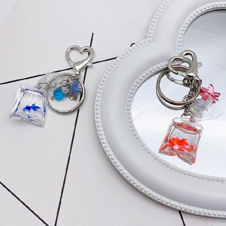 Cute Pet Fish Keychain Ornament Keyring Lovely Pendant for Bag Backpack Purse