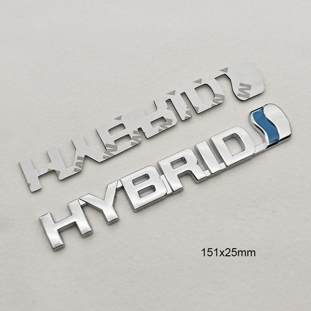 3D Metal Hybrid Logo Emblem Trunk Badge Fender Sticker Decal For Toyota Prius Camry Corolla Rav4 Yaris Car Styling Accessories