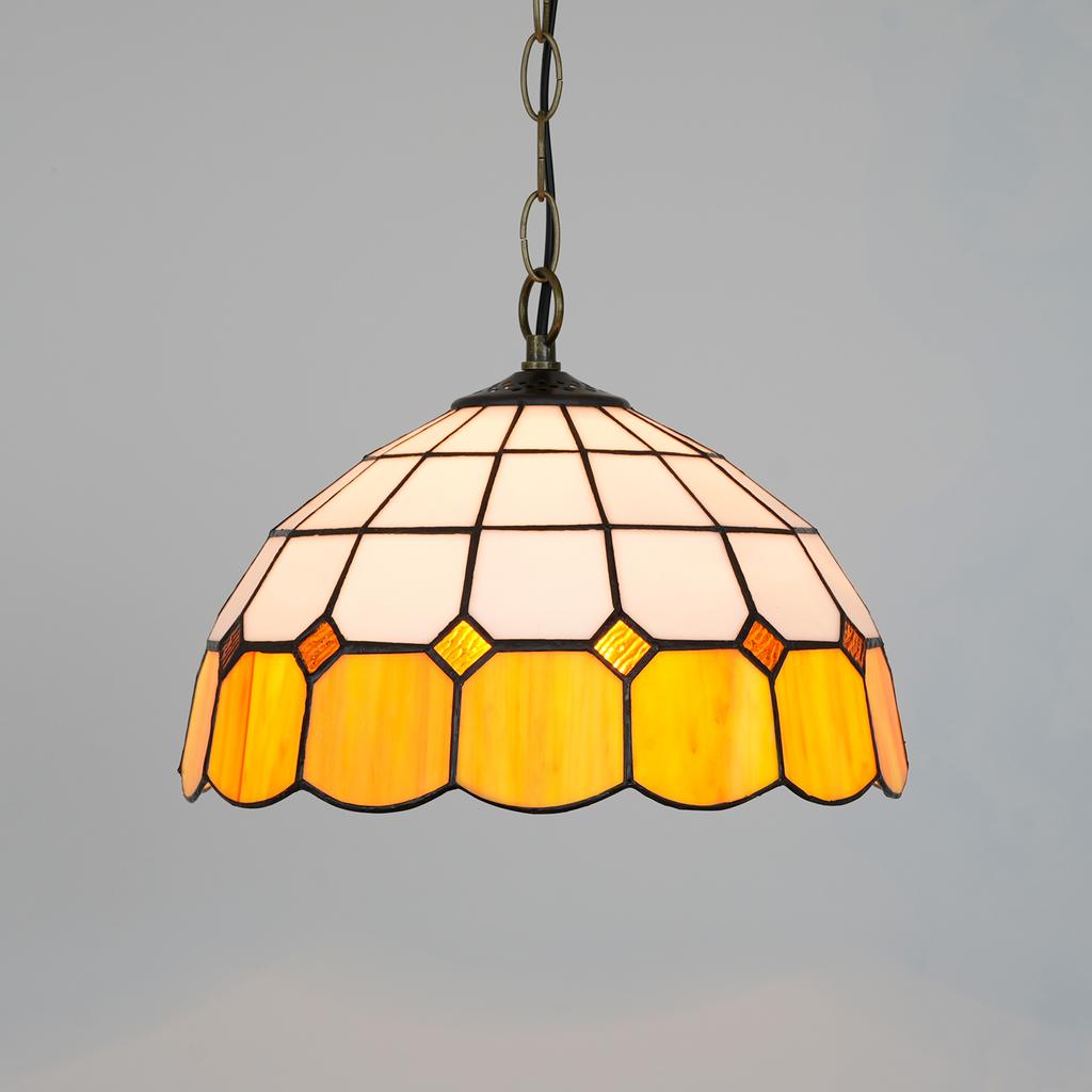 Vintage Pendant Lights Mediterranean Baroque Stained Glass Hanging Lamp Led Kitchen Lighting Fixtures Home Loft Decor