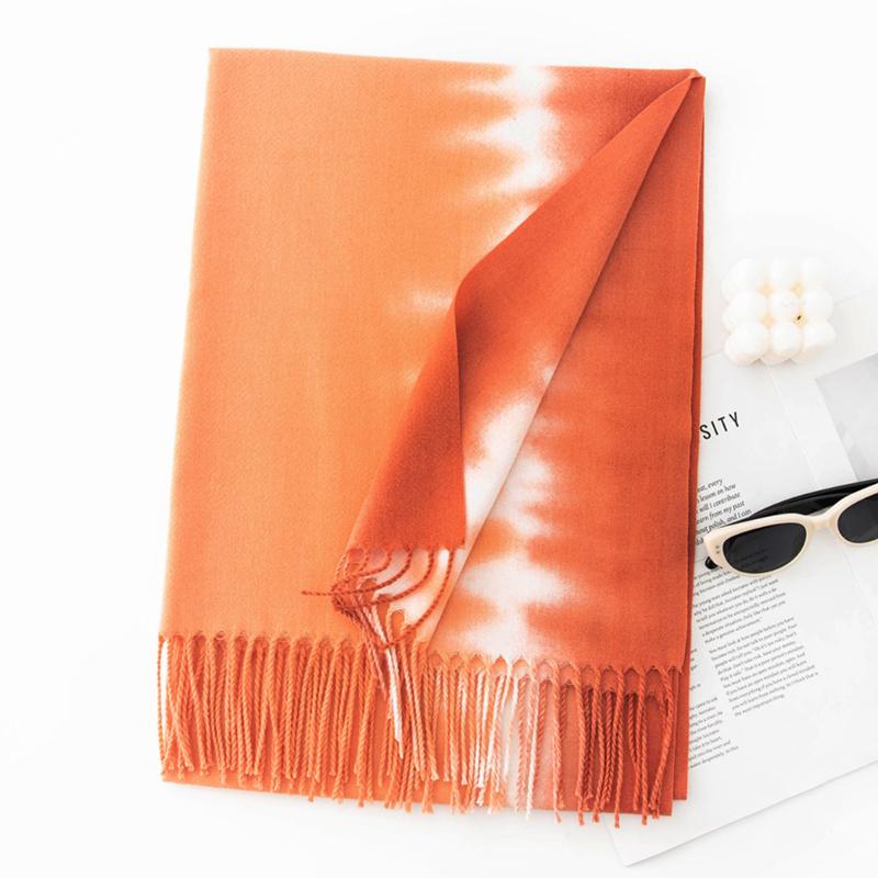 Winter Warm Print Cashmere Shawl Scarf Luxury Colorful Blanket Pashmina Wraps Bufanda With Tassel Casual Echarpe Poncho Stole