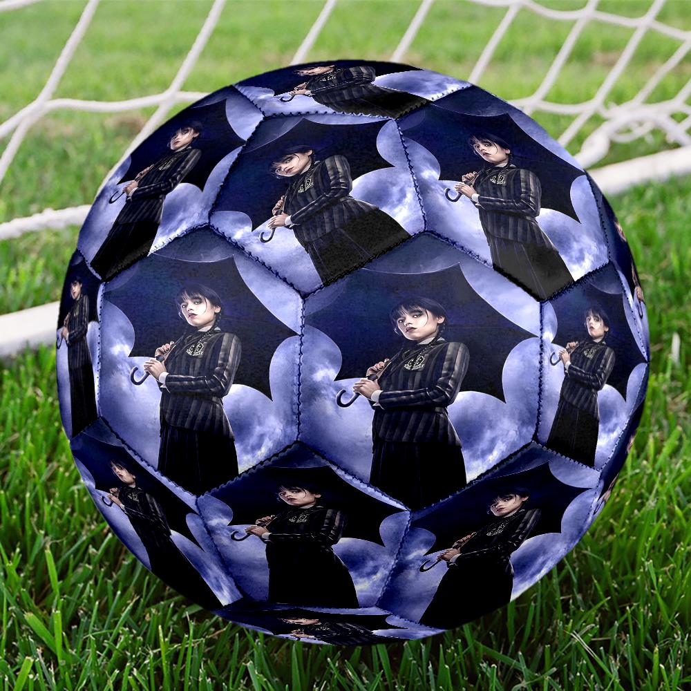 Wednesday Theme Size 5 Soccer Ball, Suitable for Both Indoor and Outdoor Matches, a Gift Suitable for Everyone.