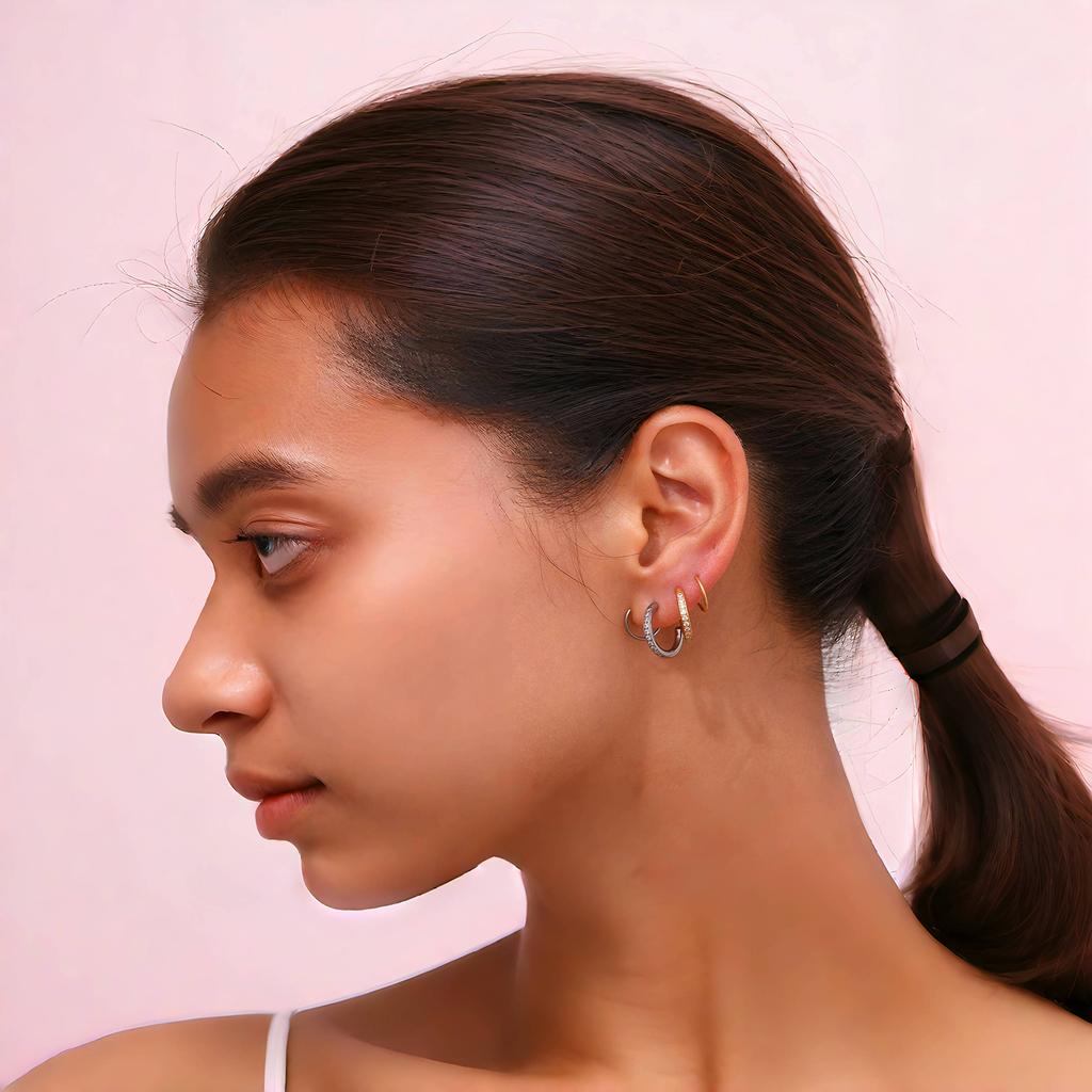 Kreatives Design Spiralohrringe für Damen, Edelstahl