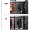 ABS Exterior Door Handle Bowl Trim Compatible with Jeep Wrangler JL JLU Gladiator JT 2018-2023 (5pcs/Set, Carbon Fiber Grain)