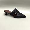 Shoes Leather Low Heel Women's Mules Slippers and Ladies Sandals Pointed Toe Slides  Eva Elegant Fashionable Summer  Shoe