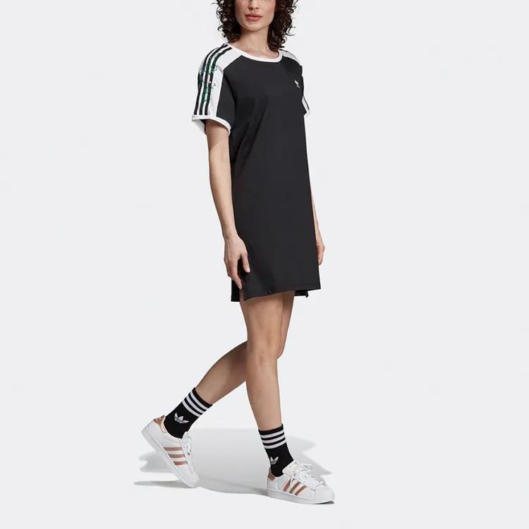 Adidas Originals Short Sleeved Dress Women's Black (Unisex) Short-Sleeved Dresses ED4776