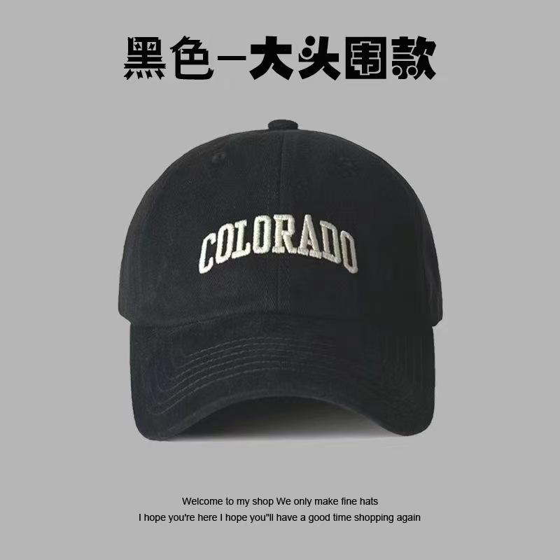 

New women s baseball cap with large head circumference, enlarged and deepened to make the face appear smaller, soft top, wide brim, embroidered Increase head circumferen