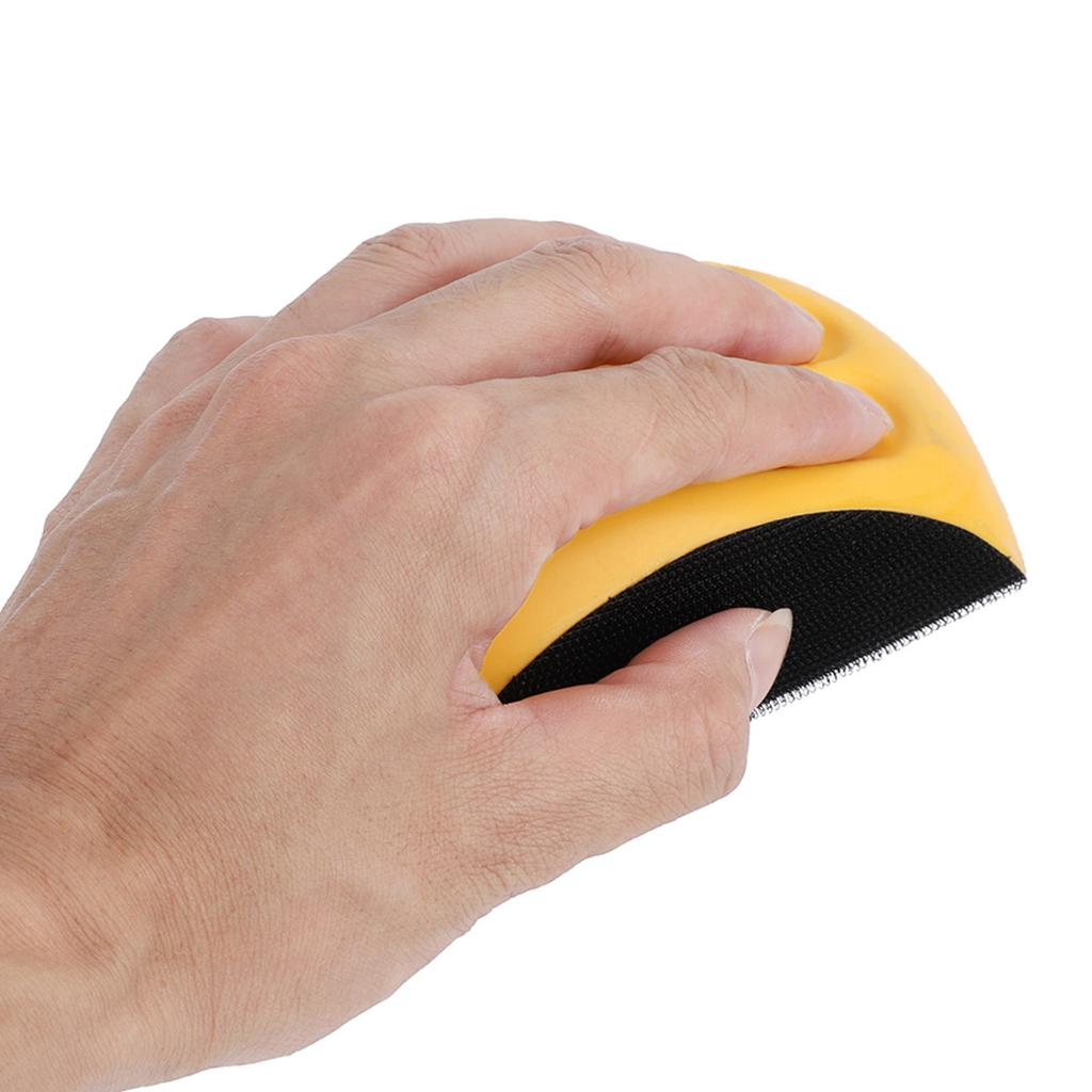 Sanding Block PU Foam Soft Elastic Hook   Design Moderate Size Ergonomic Manual Sander Tool for Polishing