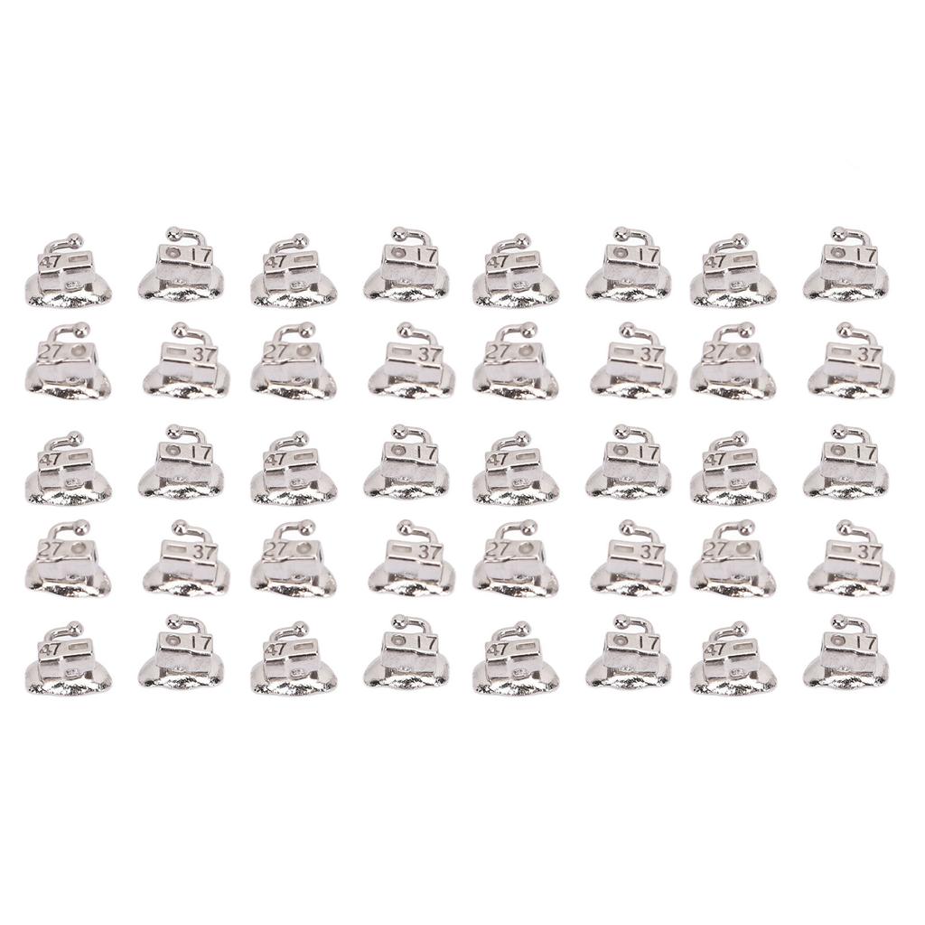 40pcs Dental Orthodontics Buccal Tube 2nd Molar Bondable MBT 0.022inch Easy Activation Bondable