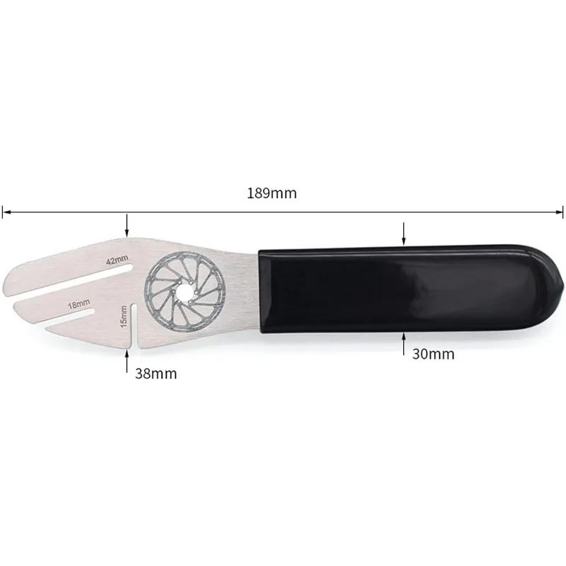 Bike Gap Regulator Bicycle Disc Flattening Correction Wrench Stainless Steel Tool for MTB Bike Disc Rotor Brake Alignment Tool