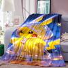 Pokémon Pikachu Series Flannel Blanket—Soft To the Touch, the Perfect Choice for Home Relaxation; an Excellent Gift for Pokémon