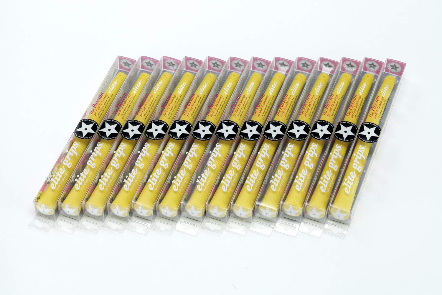 

elitegrips Golf Grips S48 STAR Acid No Backline 13-piece set, Yellow,