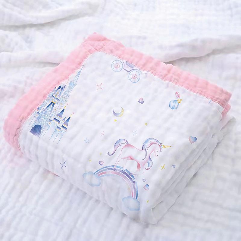 Quilt, Spring, Autumn and Summer Quilt, Newborn Cover Blanket, Gauze Towel, Children's Bath Towel Sheet