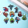 Superhero Anime Cartoon Brooch Pin Avengers Movie Merchandise Backpack Decoration