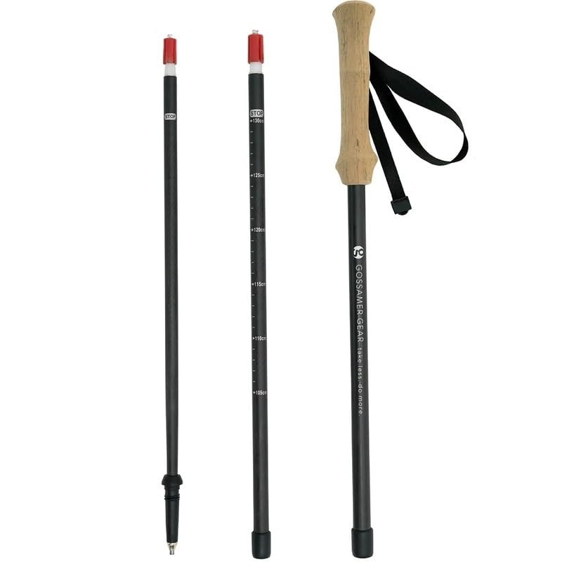 Gossamer Gear LT5 Carbon Trekking Poles Black Three-Piece (Pair)
