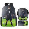 Messi Soccer Kids Backpack Set With Breathable Oxford Fabric For School Children