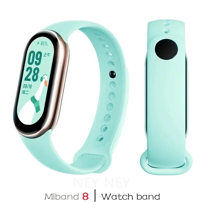 Silikonarmband für Xiaomi Mi Band 9 8 Armband NFC Sport Gummi Smart Armband Armband pulseira correa Xiaomi 8 9 Zubehör