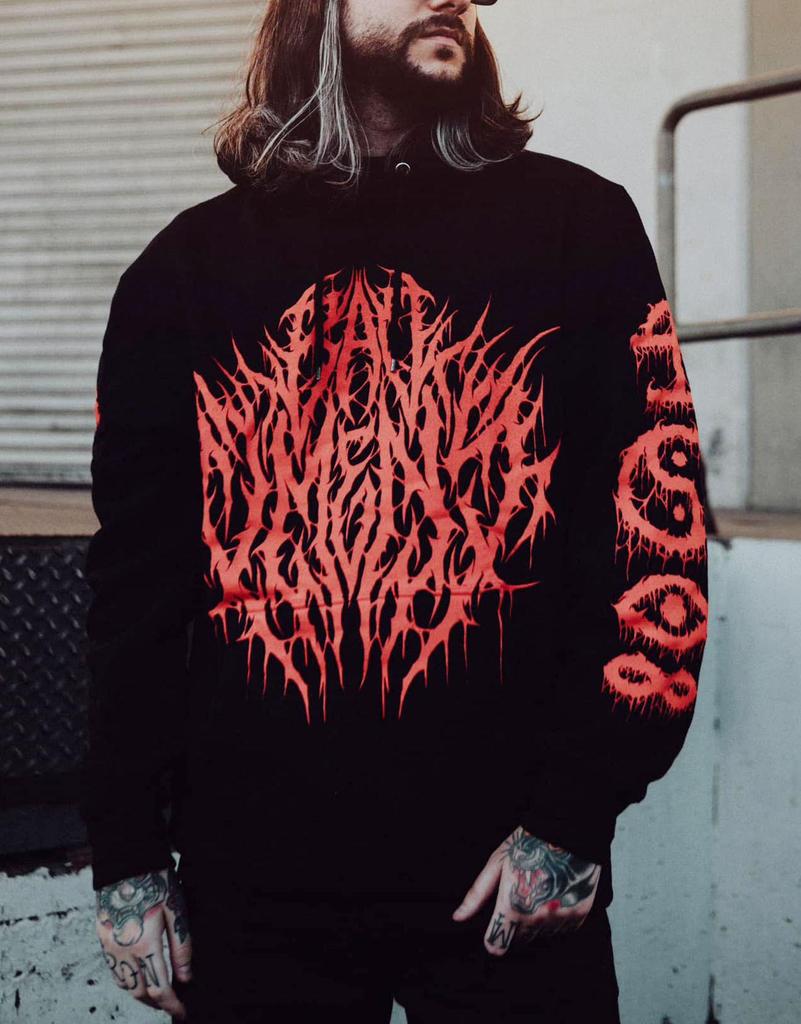 European and American Wish Independent Station Tide Brand Pattern Hooded Sweater Supports a Custom-made