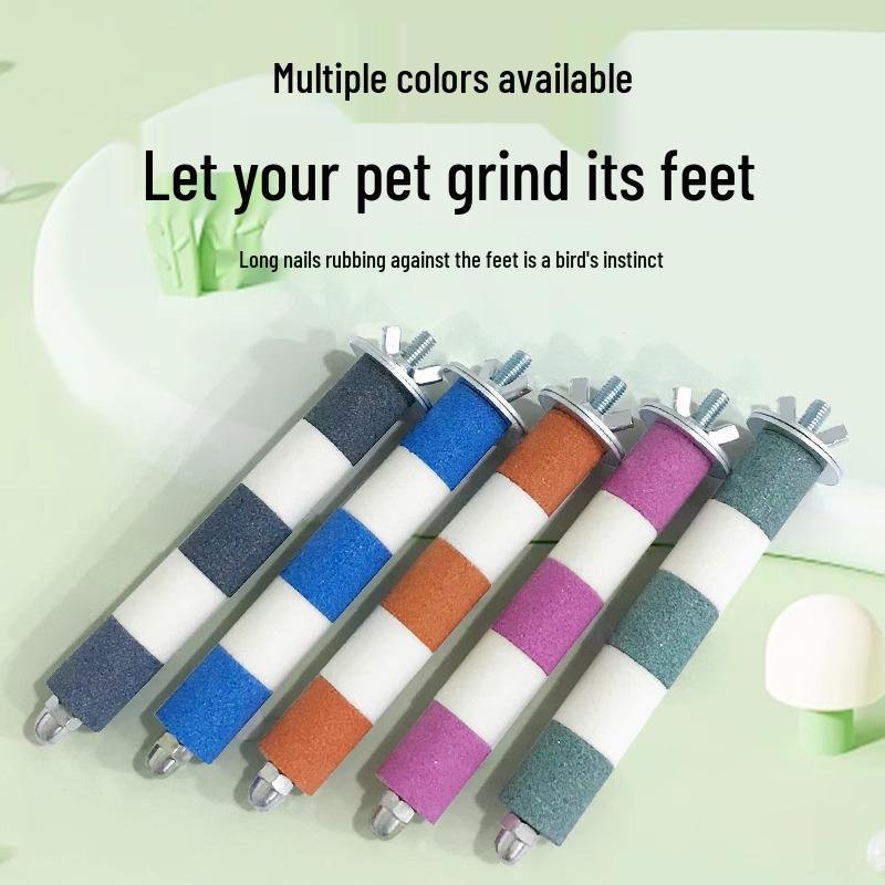 Parrot Perch & Claw Grinding Stick - Birdcage Accessory Toy