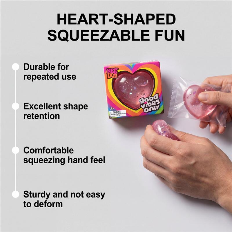 NeeDoh Orsetto Gommoso Sensoriale Orsetto Morbido Cubo Piacevole Anti-Stress Sollievo dallo Stress ADHD Non Tossico Giocattolo da Spremere e Allungare per Bambini Adulti