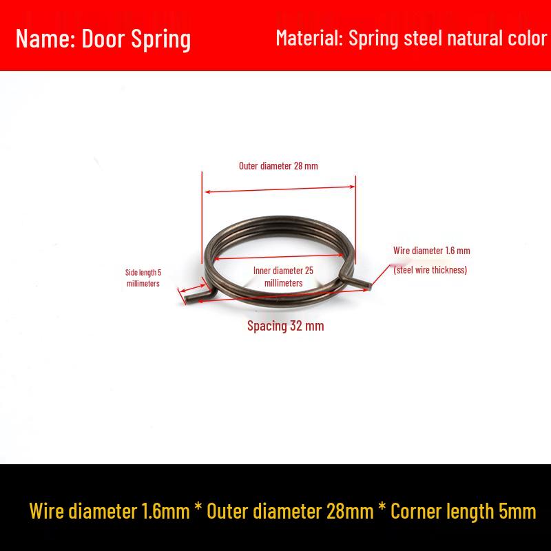 Yellow Anti-Theft Door Handle Torsion Spring for Interior Sliding Doors In Hotels and Bathrooms