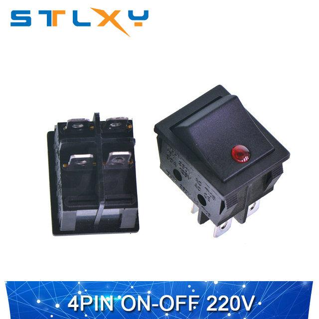 1PCS Electrical equipment with 3-digit 6-speed light switch KCD4 rocker switch power switch ON-OF-ON 30A 250VAC/16A/20A 125VA