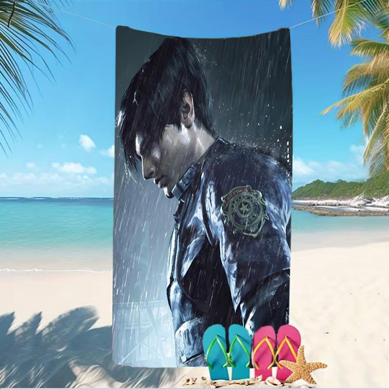 Beach Towel with resident Evil Pattern - soft,absorbent,machine washable Lightweight&Modern,swimming,Travel Essentials