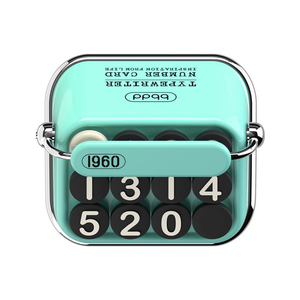 Car Interior Accessories Retro Typewriter Temporary Parking Card Auto License Stop Sign Telephone Number Plate