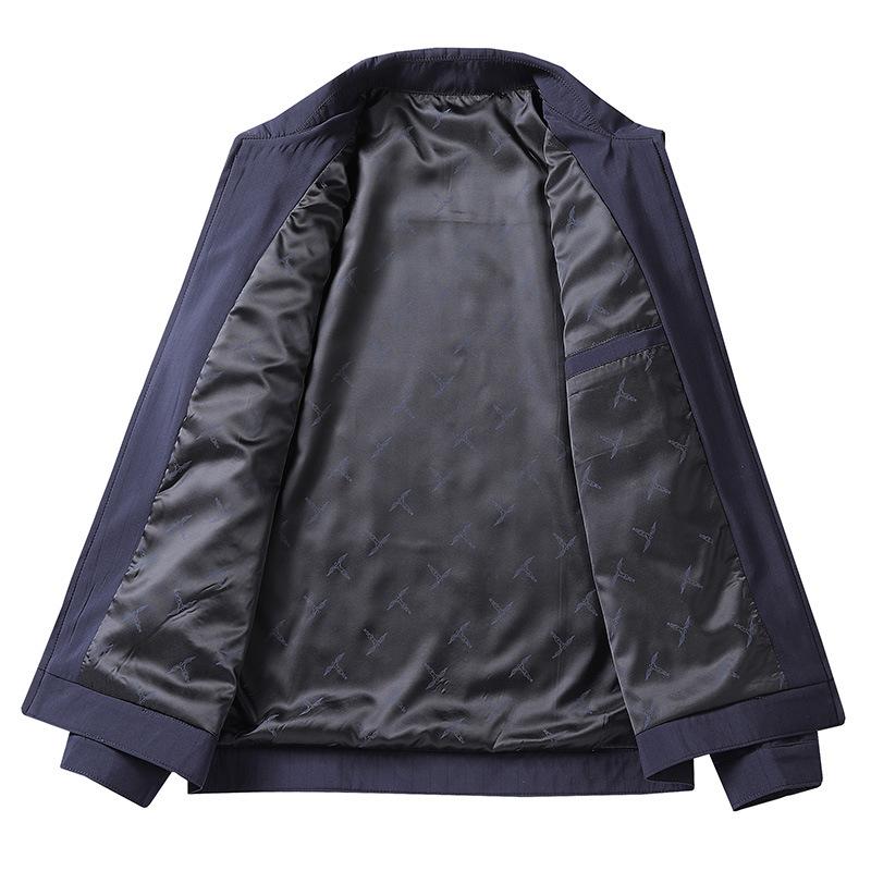 New Spring and Autumn Jackets, Casual Large Size Loose Jackets, Men's Lapel Tops, Middle-aged Casual Dad Wear