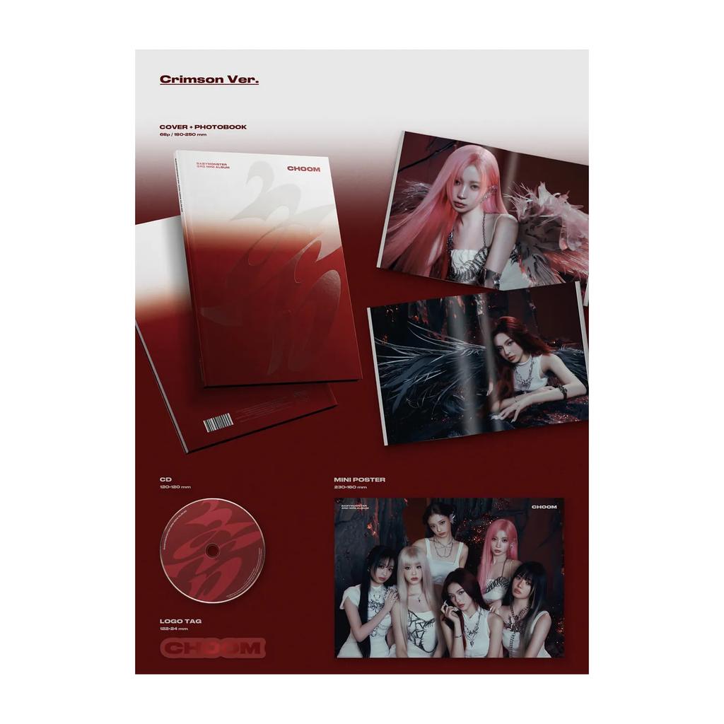 BABYMONSTER - 3. MINI ALBUM [CHOOM] Crimson Ver.