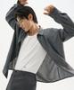 TRIP LE SENS Vintage Summer Pleated Overshirt_Dusty Charcoal