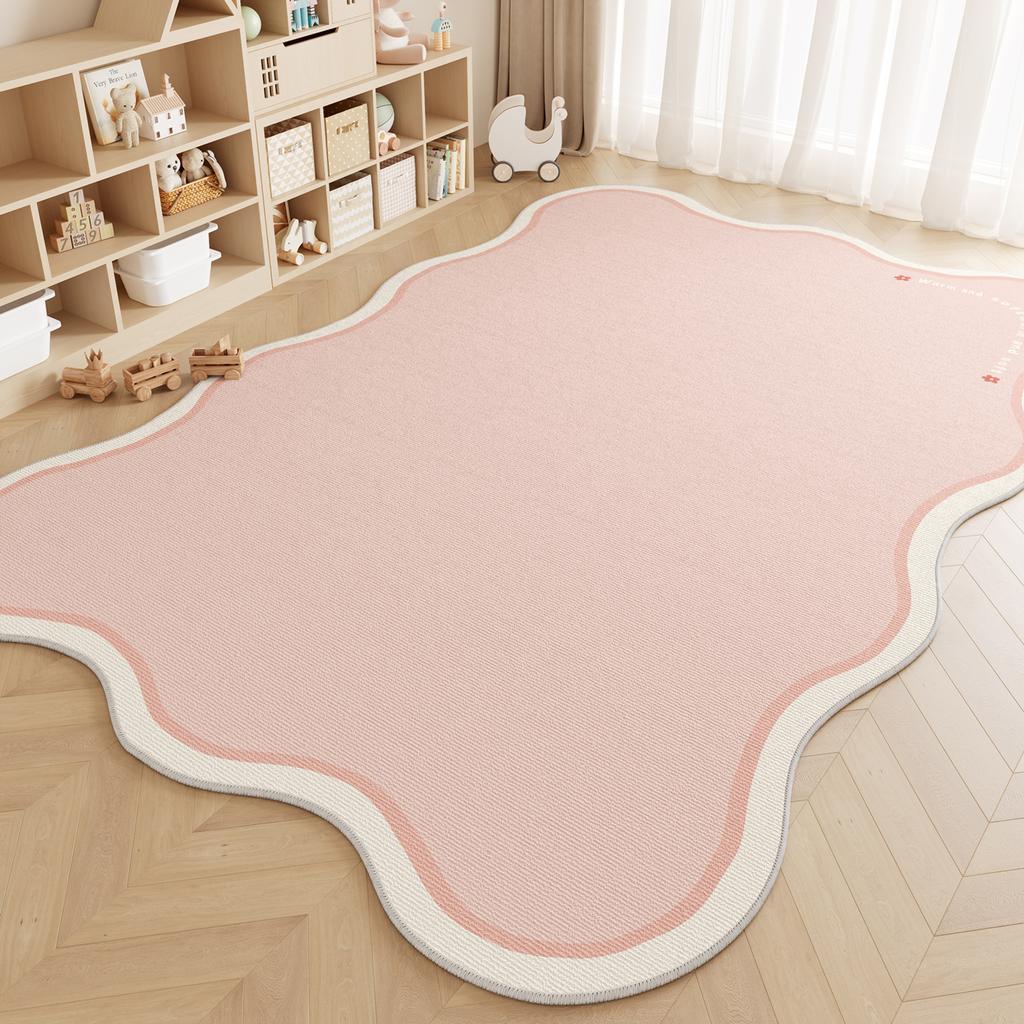 Unregelmäßige Form Teppiche für Schlafzimmer Große Fläche Wohnzimmer Dekoration Plüschteppich Zuhause Dicke Anti-Rutsch-Matte Flauschig Weich Lounge Teppich