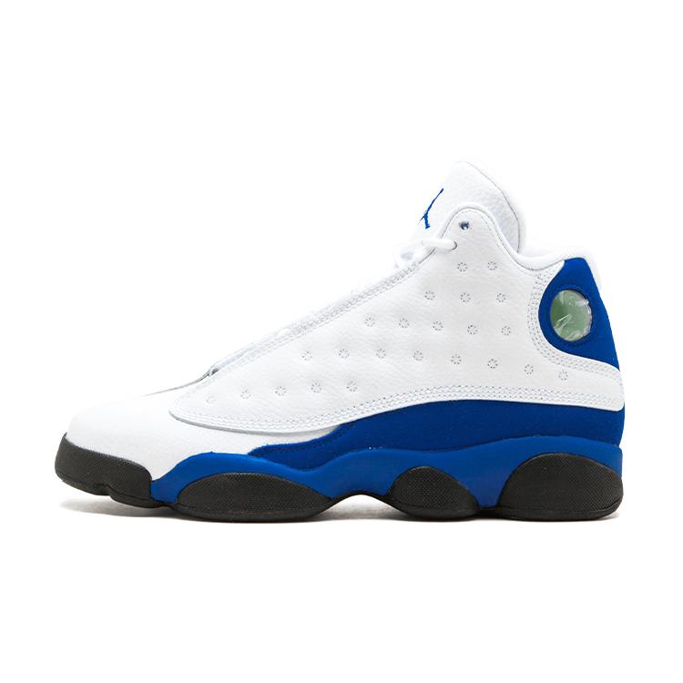 

Новые Jordan Air Jordan 13 Retro Кожаные Баскетбольные Кроссовки GS Белый Черный Королевский Синий 884129-117 36