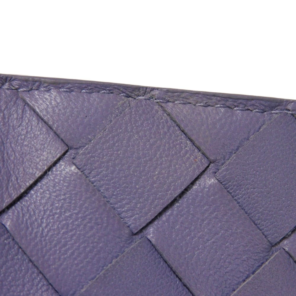 Used 11897 coin key holder 609315 7943 pastel purple RFID IC maxi intrecciato lavender unisex from Japan AUTHENTIC