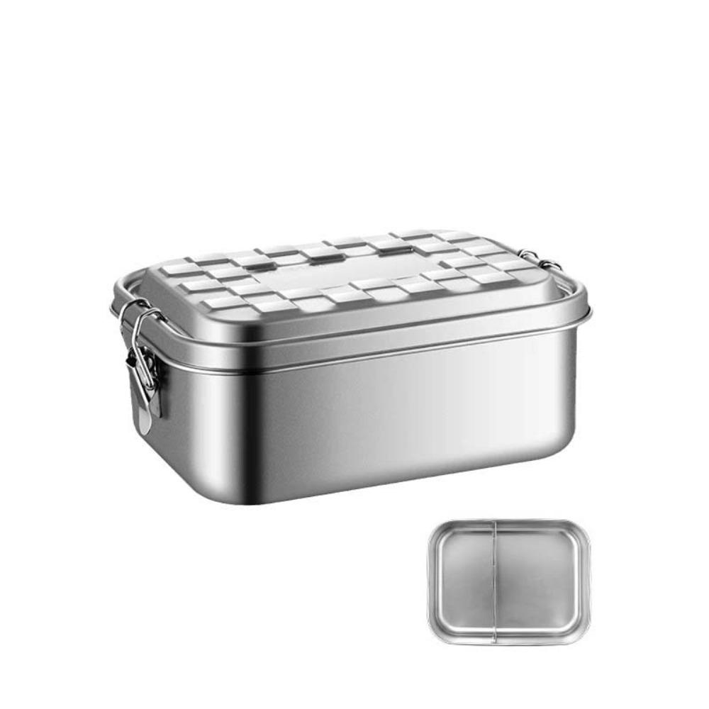 

1/2/3 Compartment Lunch Container Rectangular Fresh-keeping Box Picnic S-2 Grids