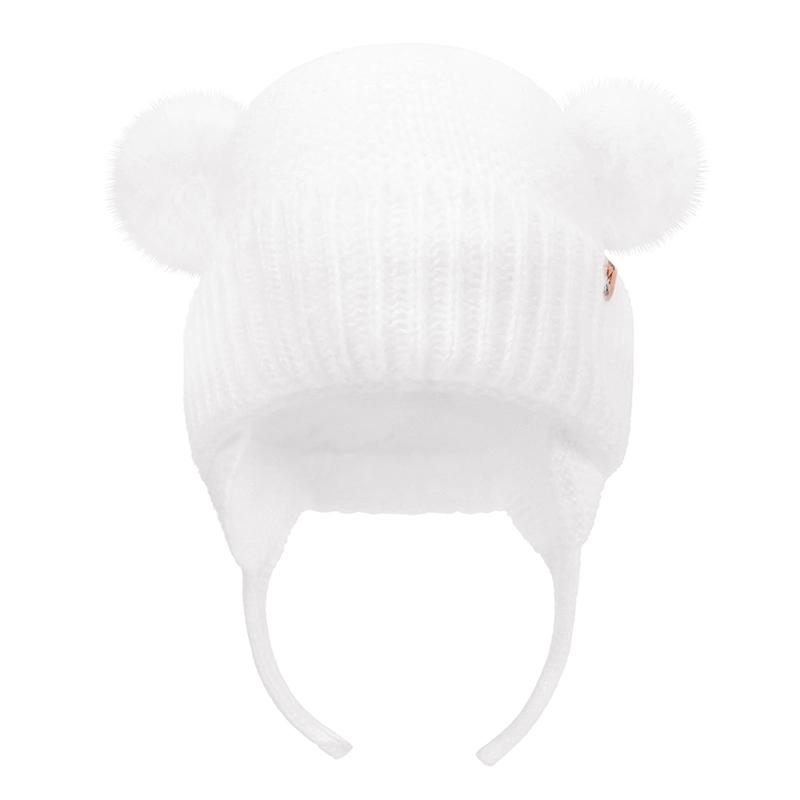 Winter Baby Hat Windproof Toddler Bonnet Cute Pompom Knitted Hats Newborn Beanies Cap Outdoor Warm Infant Accessories 0-2 Years